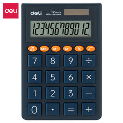 Portable Calculator - Dark Grey-12 | Large display | Dual power source | Tablet keys | 3 year warranty