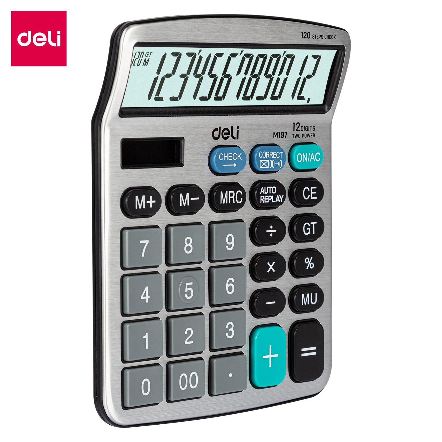(EM19710) Desktop Calculator-L-12-Silver