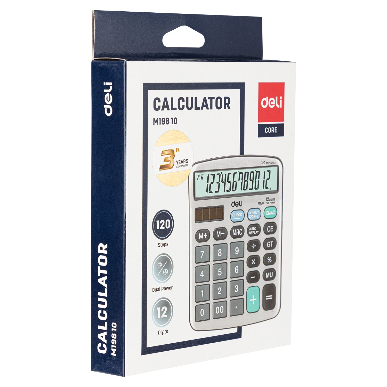 (EM19810) Desktop Calculator-M-12-Silver