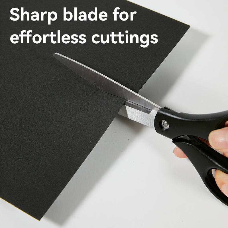 Scissors-Large-BK-BL | Ergonomic handle | Sharp stainless blades