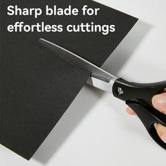 Scissors-Large-BK-BL | Ergonomic handle | Sharp stainless blades