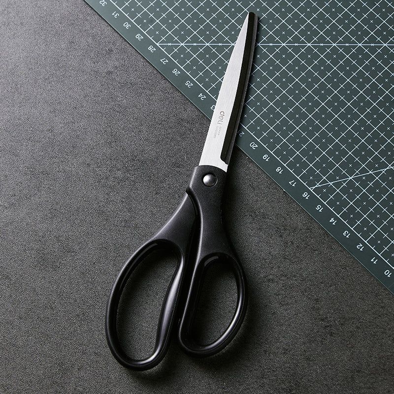 Scissors-Large-BK-BL | Ergonomic handle | Sharp stainless blades