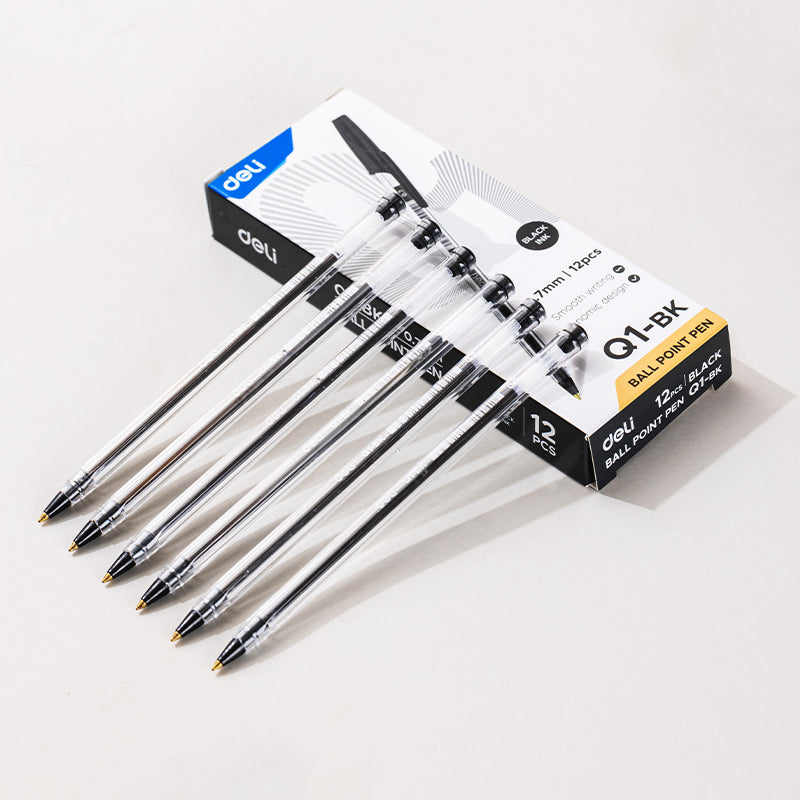 Deli Ballpen-0.7-Black | Sleek design | Smooth writing | Long-lasting