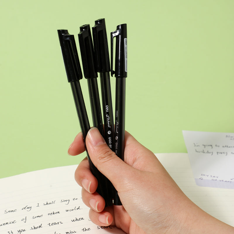 (EQ1-BK) Deli Ballpen-0.7-BK