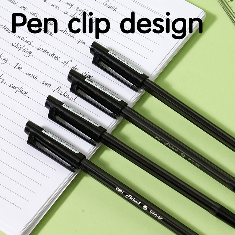 Flickwell Ballpen-0.7mm-BK | Super smooth | Comfortable grip | Long-lasting