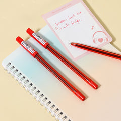 Flickwell Ballpen-0.7-Red | Super smooth | Long-lasting | comfortable grip