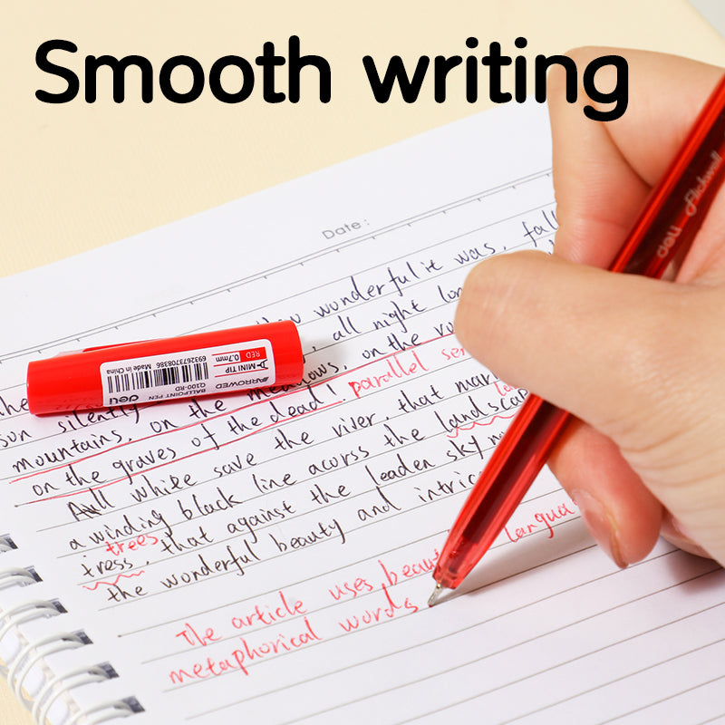 Flickwell Ballpen-0.7-Red | Super smooth | Long-lasting | comfortable grip