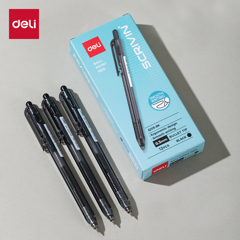 (EQ105-BK) Scrivin BallPen-0.5-BK
