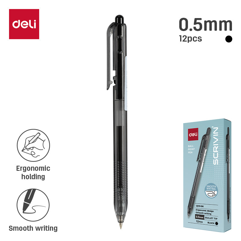 Scrivin BallPen-0.5-BK | Elegant | Reliable | Effortless