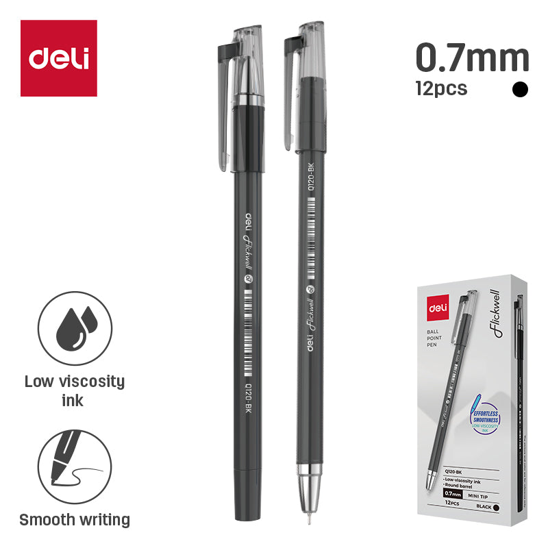 Flickwell Ballpen-0.7-BK | Ultra-smooth | Comfortable writing
