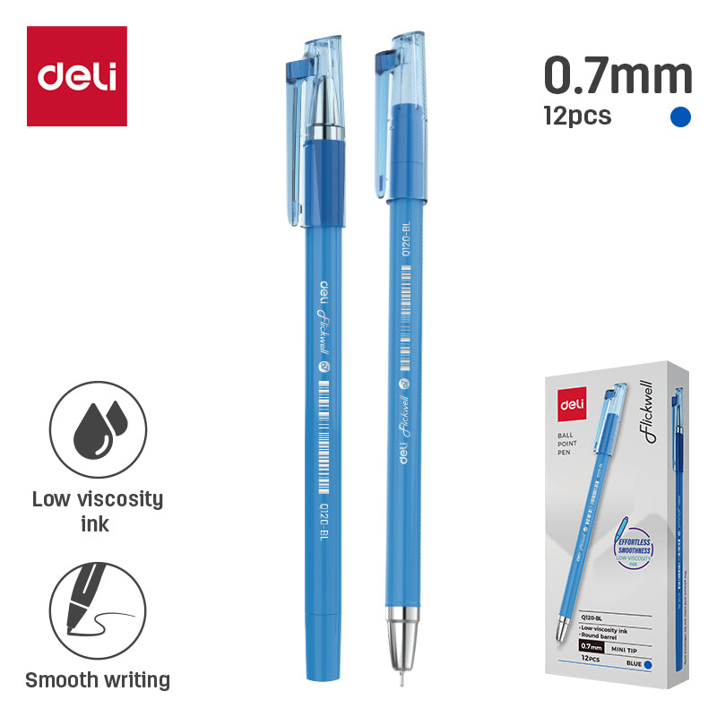 Flickwell Ballpen-0.7-BL | Ultra-smooth | Comfortable writing