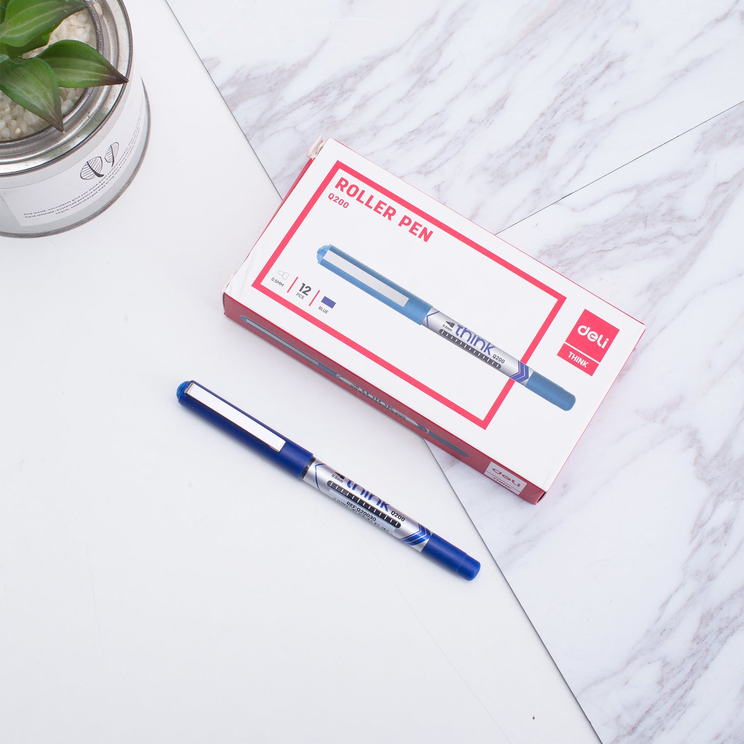 Think Roller Pen-0.5-BL - UNE | Precise | Smooth | Dependable