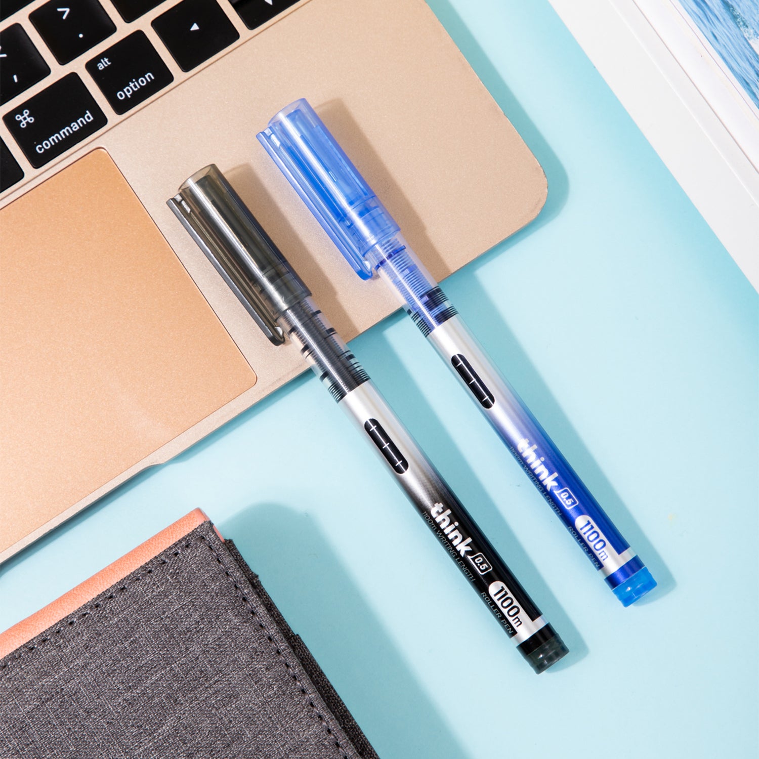 Think Roller Pen-0.5-BL | Precise | Smooth | Dependable | 1100m writing capacity