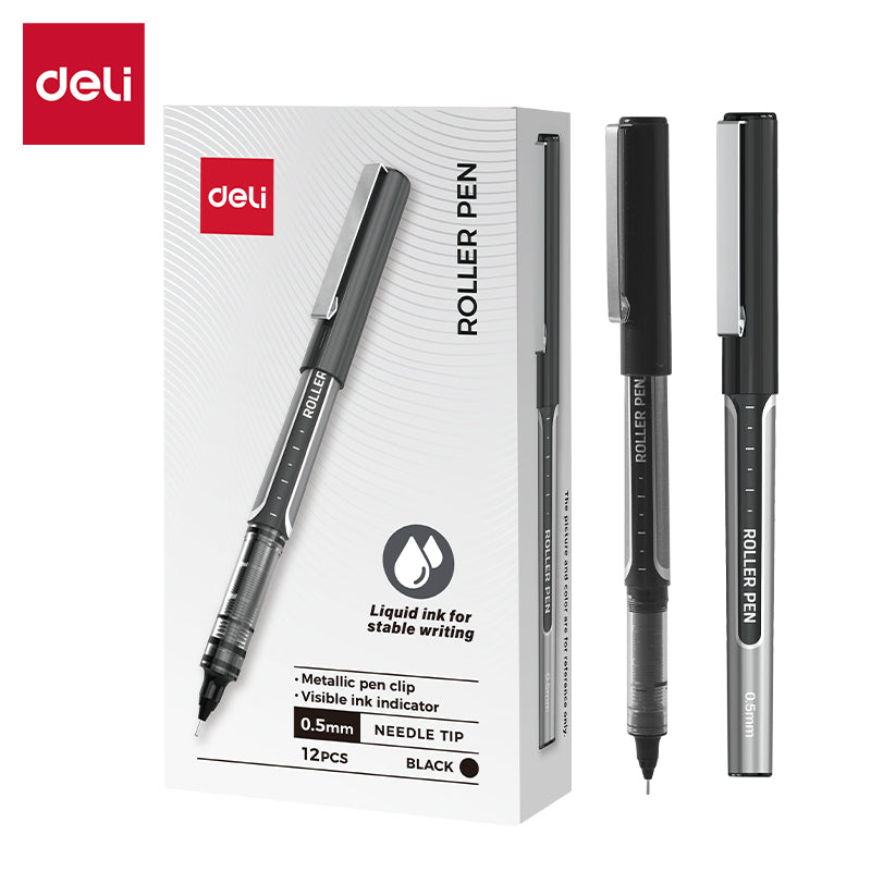 (EQ657-BK) Deli Roller Pen-0.5-EQ657-BK