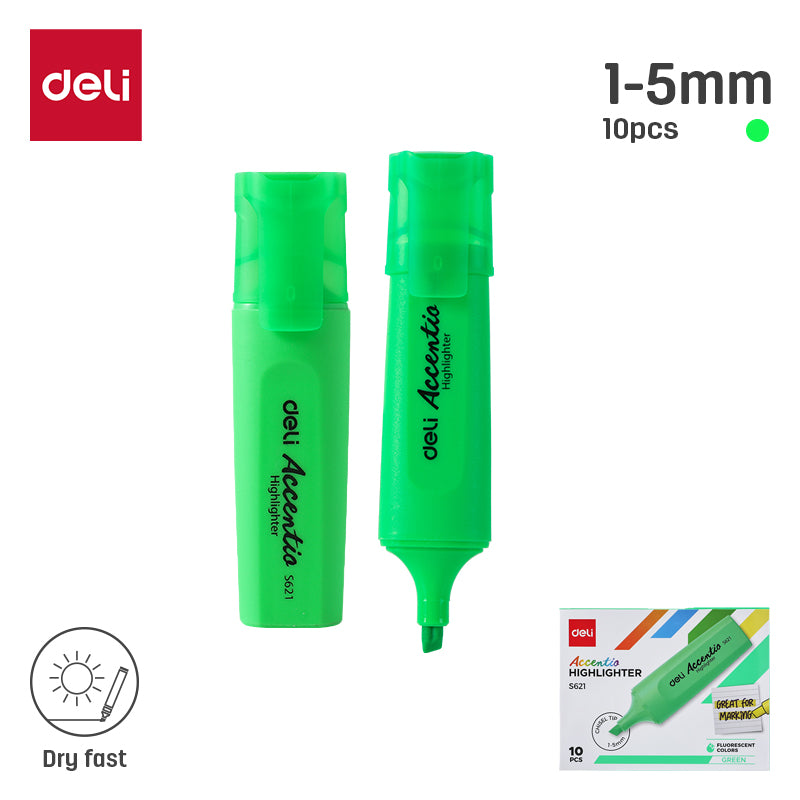 Accent Highlighter-Green | Bright | Smooth | Non-toxic