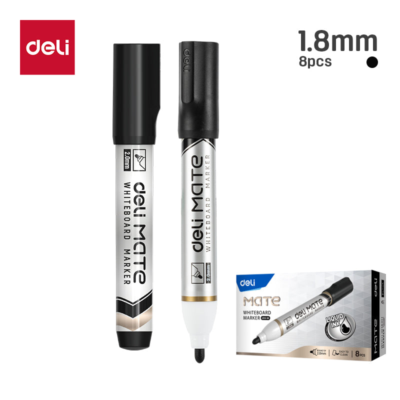 Whiteboard Marker-LQ-BK | 2.0mm Smooth tip | Easy to clean | Long lasting