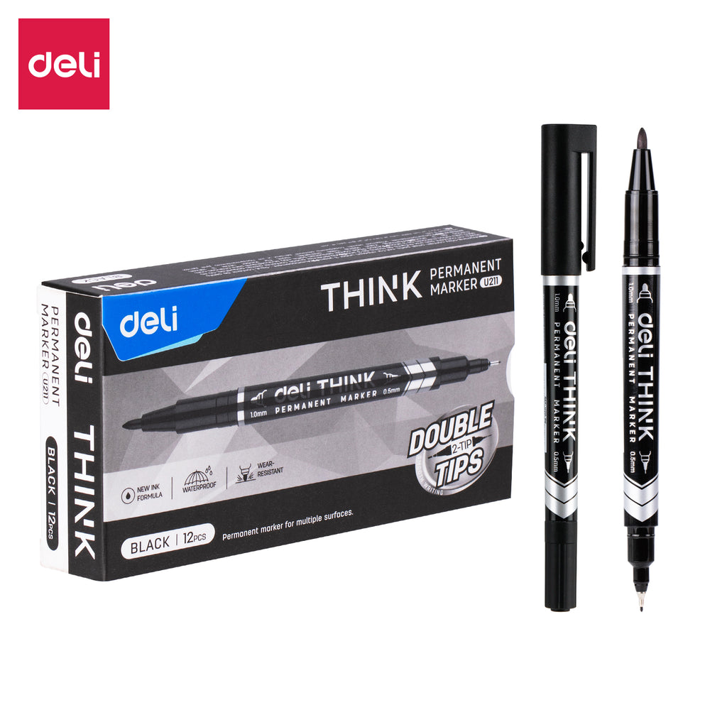 (EU211-BK)Think Permanent Marker-DualTip