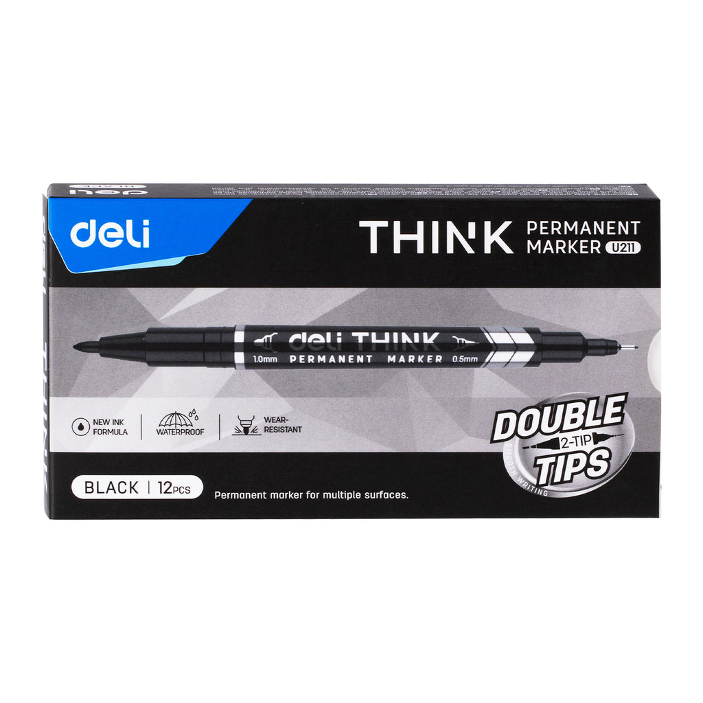 (EU211-BK)Think Permanent Marker-DualTip
