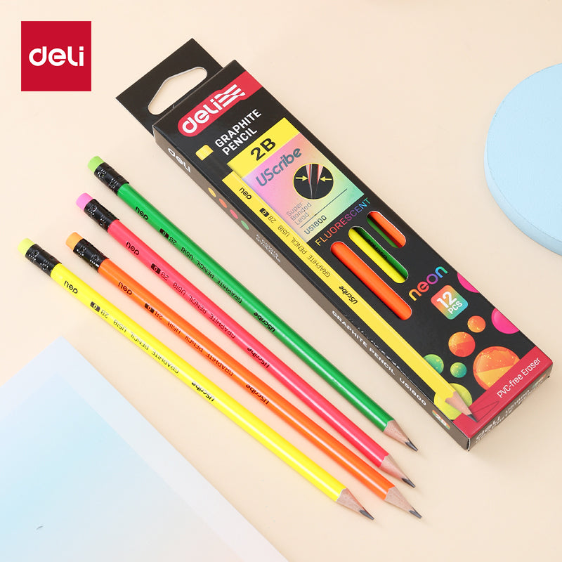 (EU51800) Sribe Pencil - Tri- 2B-Neon