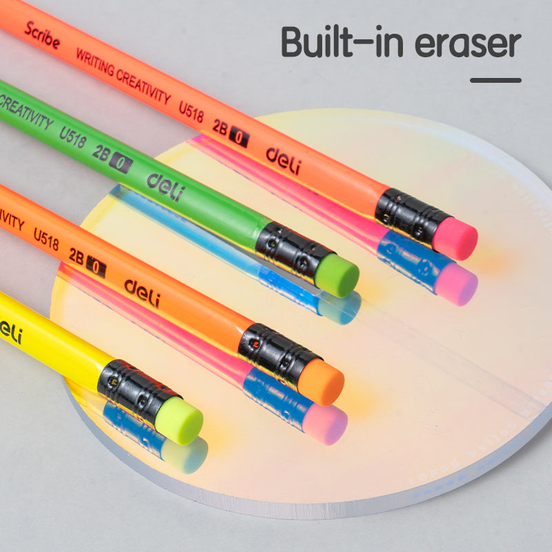 (EU51806) Srcibe Pencil-Tri-2B-Neon