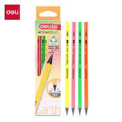 Deli Pencil-Tri-HB-Neon | Durable | Vibrant | Reliable