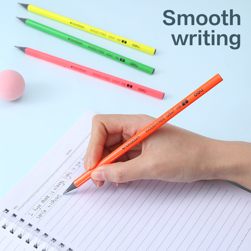 Deli Pencil-Tri-HB-Neon | Durable | Vibrant | Reliable