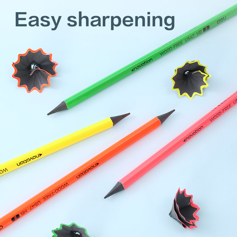 Deli Pencil-Tri-HB-Neon | Durable | Vibrant | Reliable
