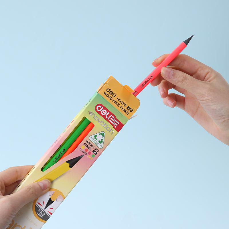 (EU54700) Deli Pencil-Tri-HB-Neon