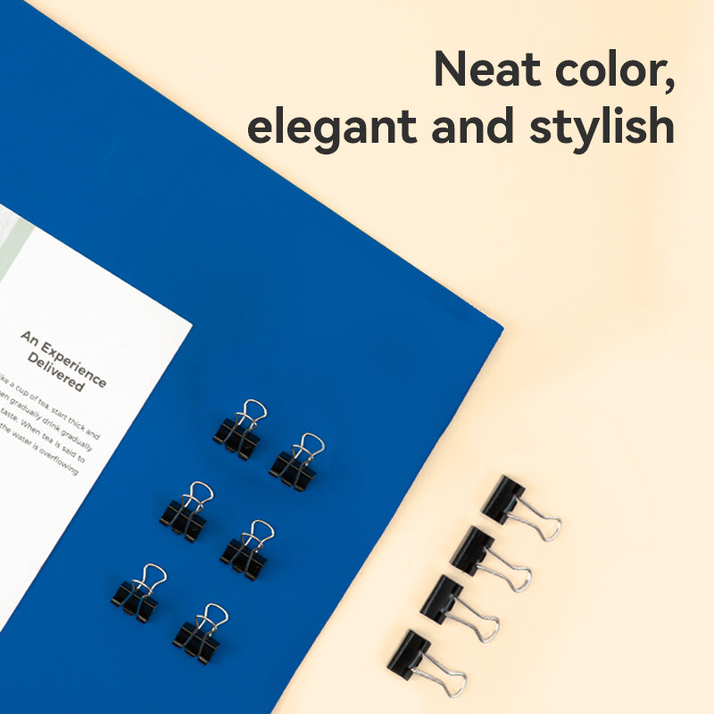 Effortless Binder Clip-BK | Holds 145 sheets | Smooth clamping | Rust free