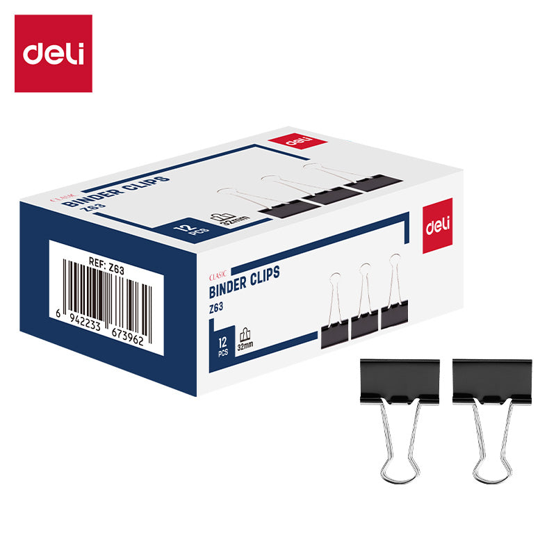 Effortless Binder Clip-BK | Holds 145 sheets | Smooth clamping | Rust free