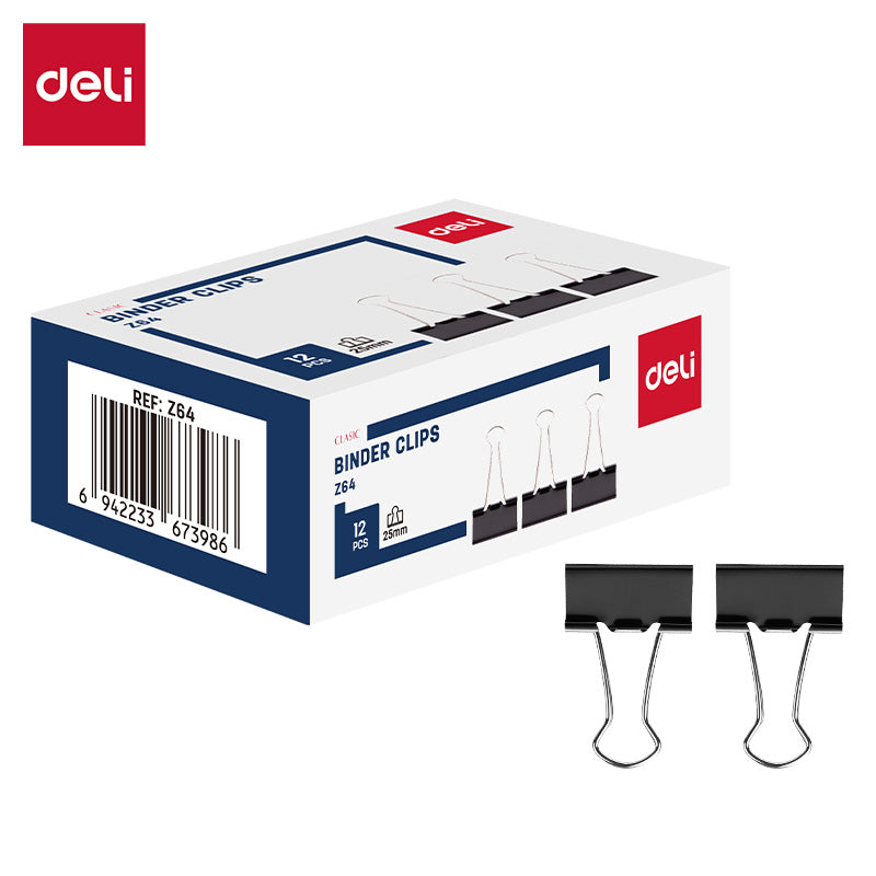 (EZ64) Effortless Binder Clip-BK