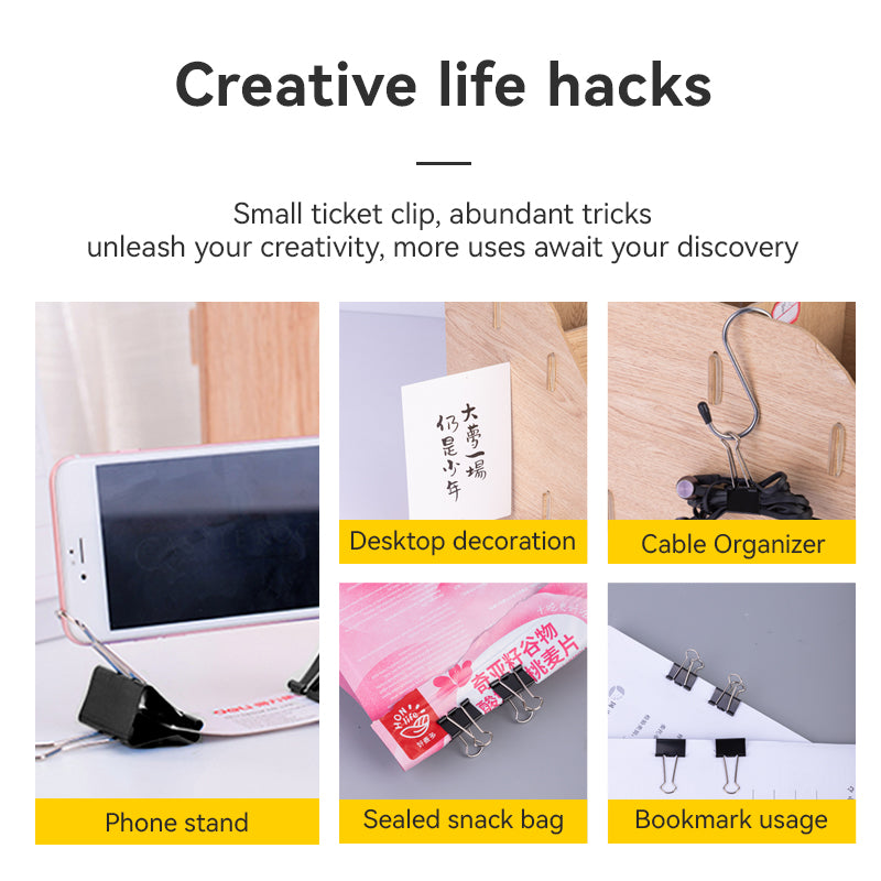 (EZ66) Binder Clips-15mm