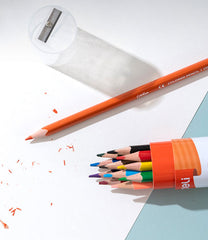 Colorun Colored Pencil-tin-24 | Vibrant | Safe | Free sharpener | 24 colors