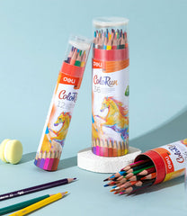 Colorun Colored Pencil-tin-24 | Vibrant | Safe | Free sharpener | 24 colors
