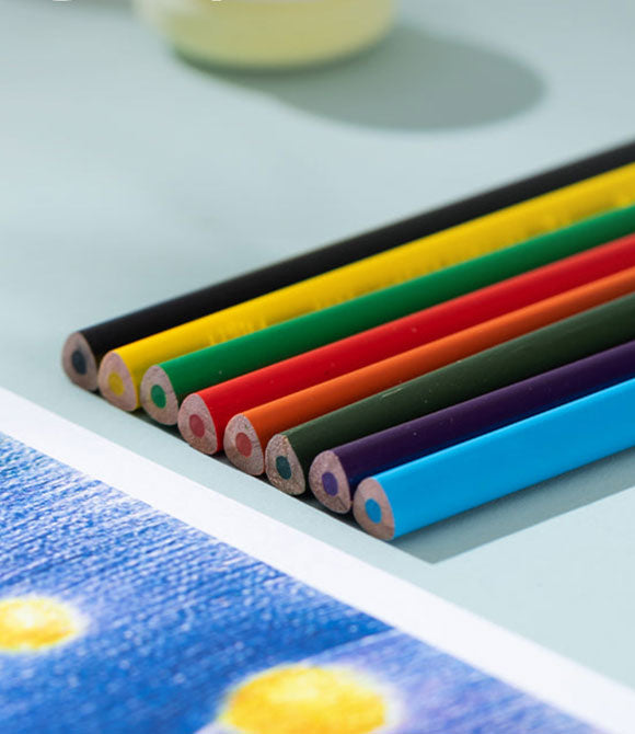 Colorun Colored Pencil-tin-24 | Vibrant | Safe | Free sharpener | 24 colors