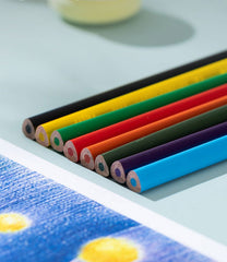Colorun Colored Pencil-tin-24 | Vibrant | Safe | Free sharpener | 24 colors