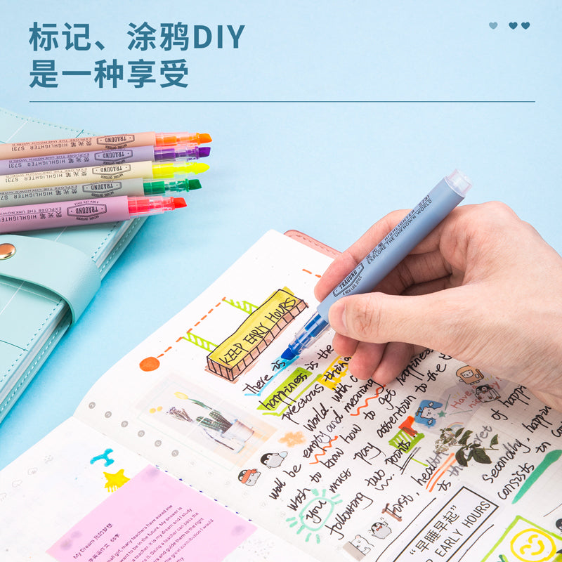 (S624) Traound Highlighter-6pcs