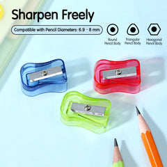 iSelect pencil sharpeners -Transparent-72pcs | Energetic colors | Fast & Efficient sharping