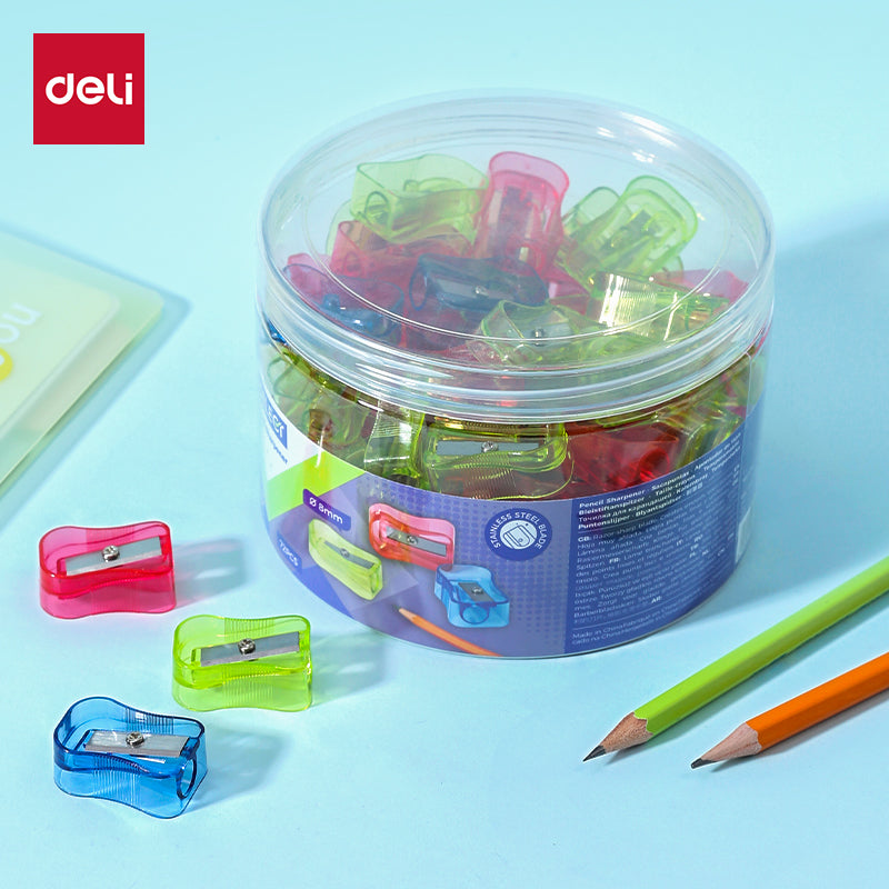 iSelect pencil sharpeners -Transparent-72pcs | Energetic colors | Fast & Efficient sharping