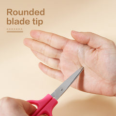 iSelect Scissiors 121mm-BL-PK | Blue and Pink color | Round tips | Safe blade