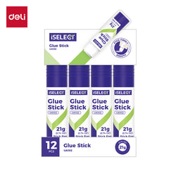 iSelect Glue stick-21g | Firm stickiness | Washable | Quick dry
