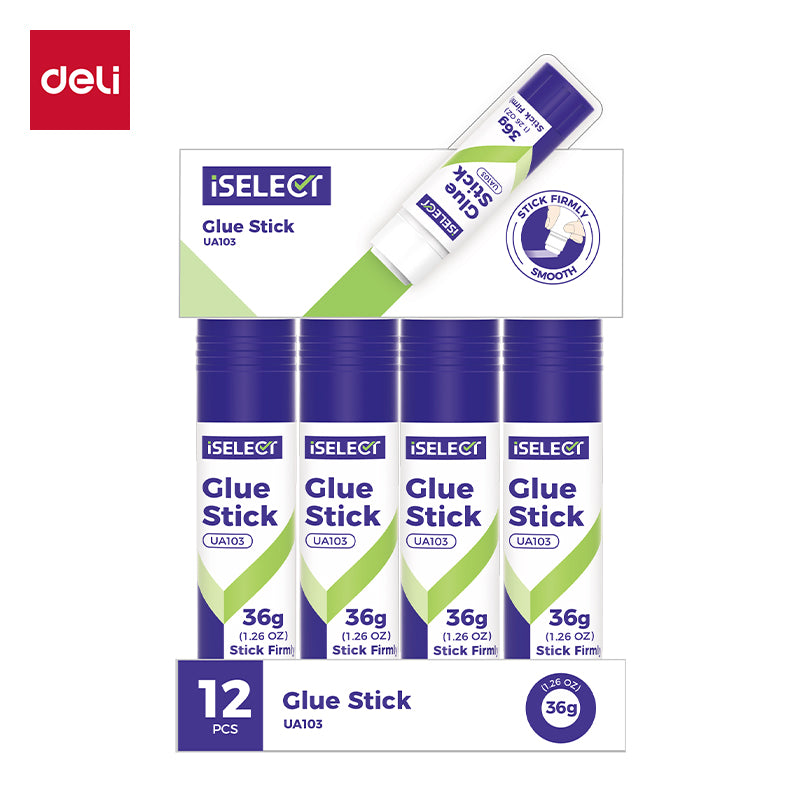 iSelect Glue stick-36g | Firm stickiness | Washable | Quick dry