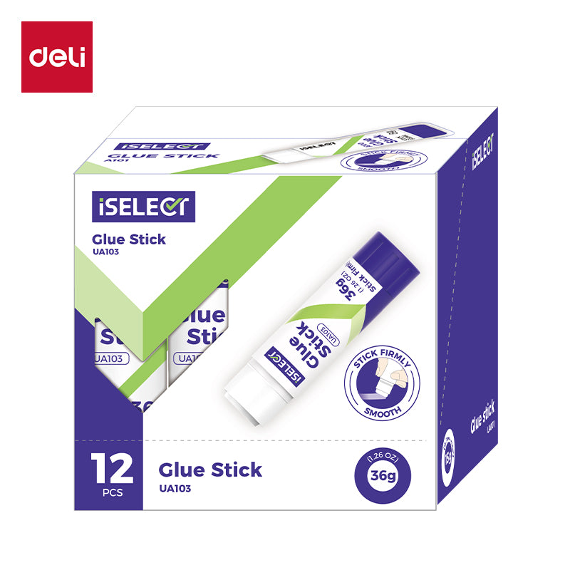 iSelect Glue stick-36g | Firm stickiness | Washable | Quick dry