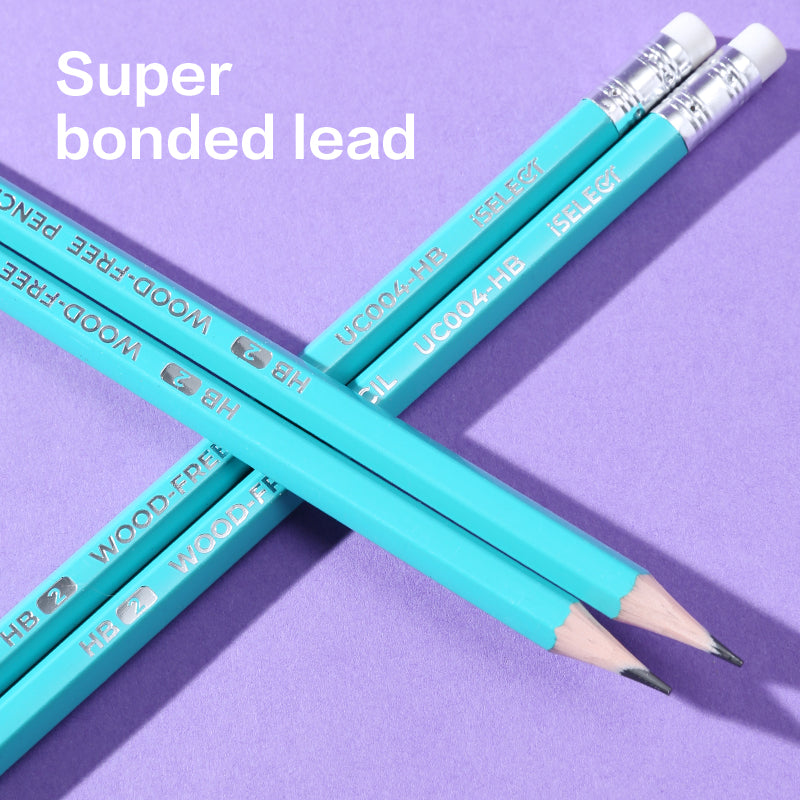 iSelect Graphite pencil-HB | Super bonded lead | Effortless sketching | Eco-Friendly | Eraser tip