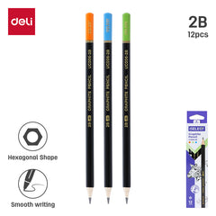 iSlelect Graphite pencil 2B | Smudge-free writing | Hexagonal barrel