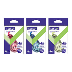 iSelect Correction tape- 5mm*8m | Smooth correction | Strong adhesion | Handy