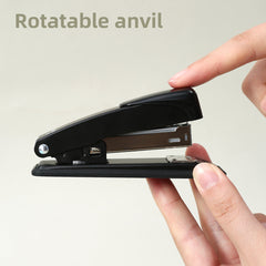 iSelect Stapler-Medium-24-26-BK | Binds up to 20 sheets | Rotatable anvil | Durable metal body