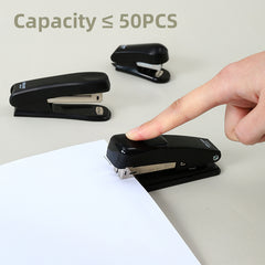 iSelect Stapler-Medium-24-26-BK | Binds up to 20 sheets | Rotatable anvil | Durable metal body
