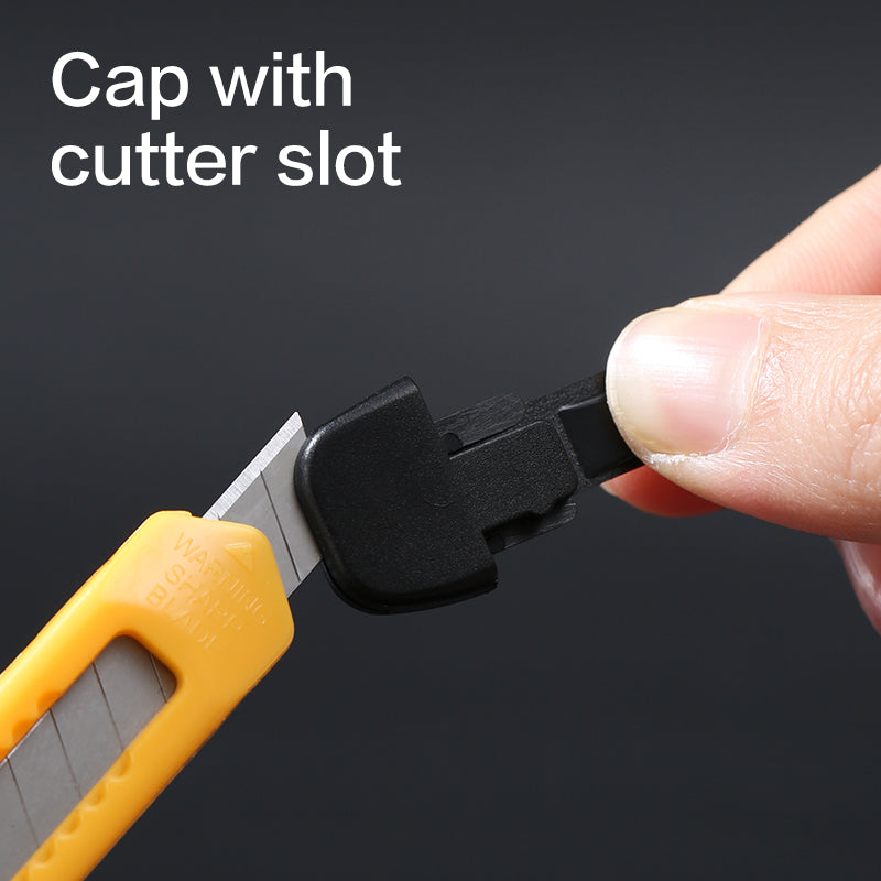 iSelect Cutter-13-Yellow | 13 Snap off blades | Manual lock system | Sharp blades