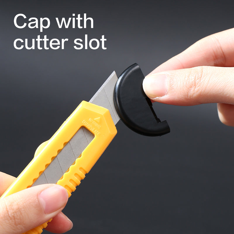 iSelect Cutter-8-Yellow | 8 Snap off blades | Manual lock system | Sharp blades
